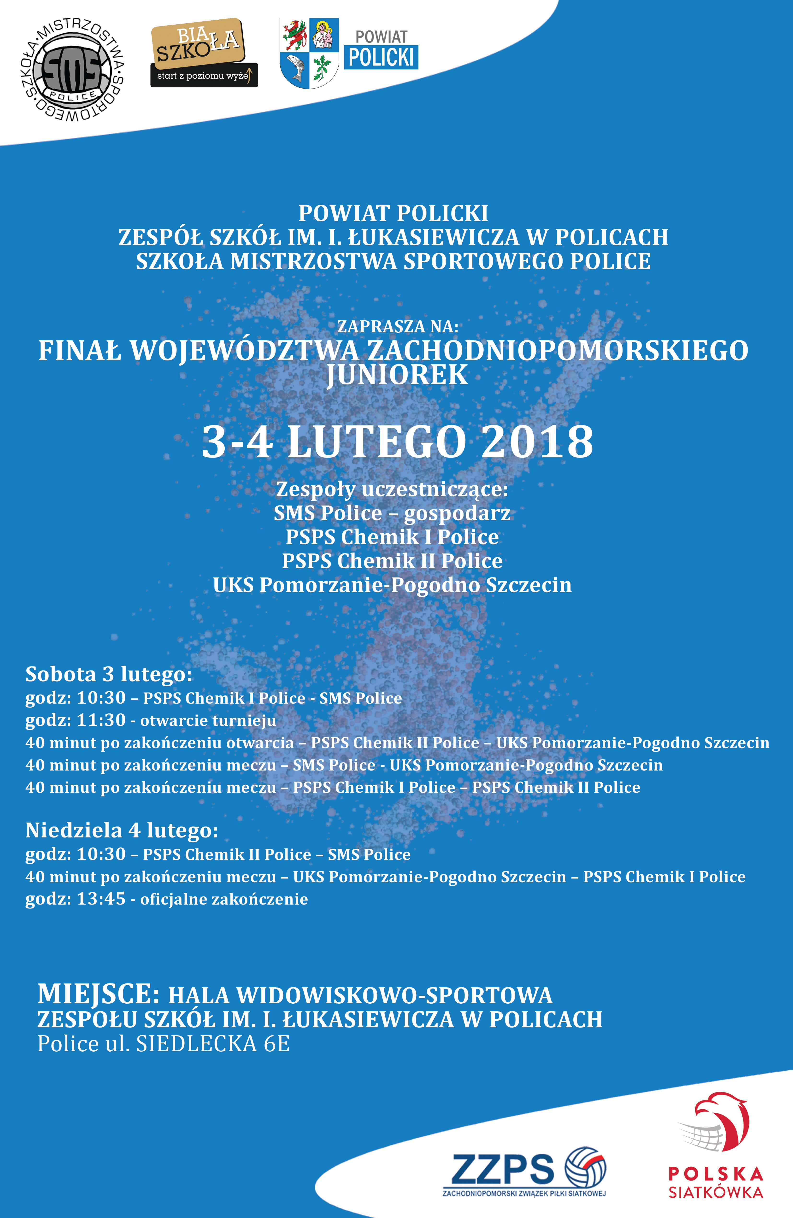 Finał Województwa Zachodniopomorskiego Juniorek w piłce siatkowej