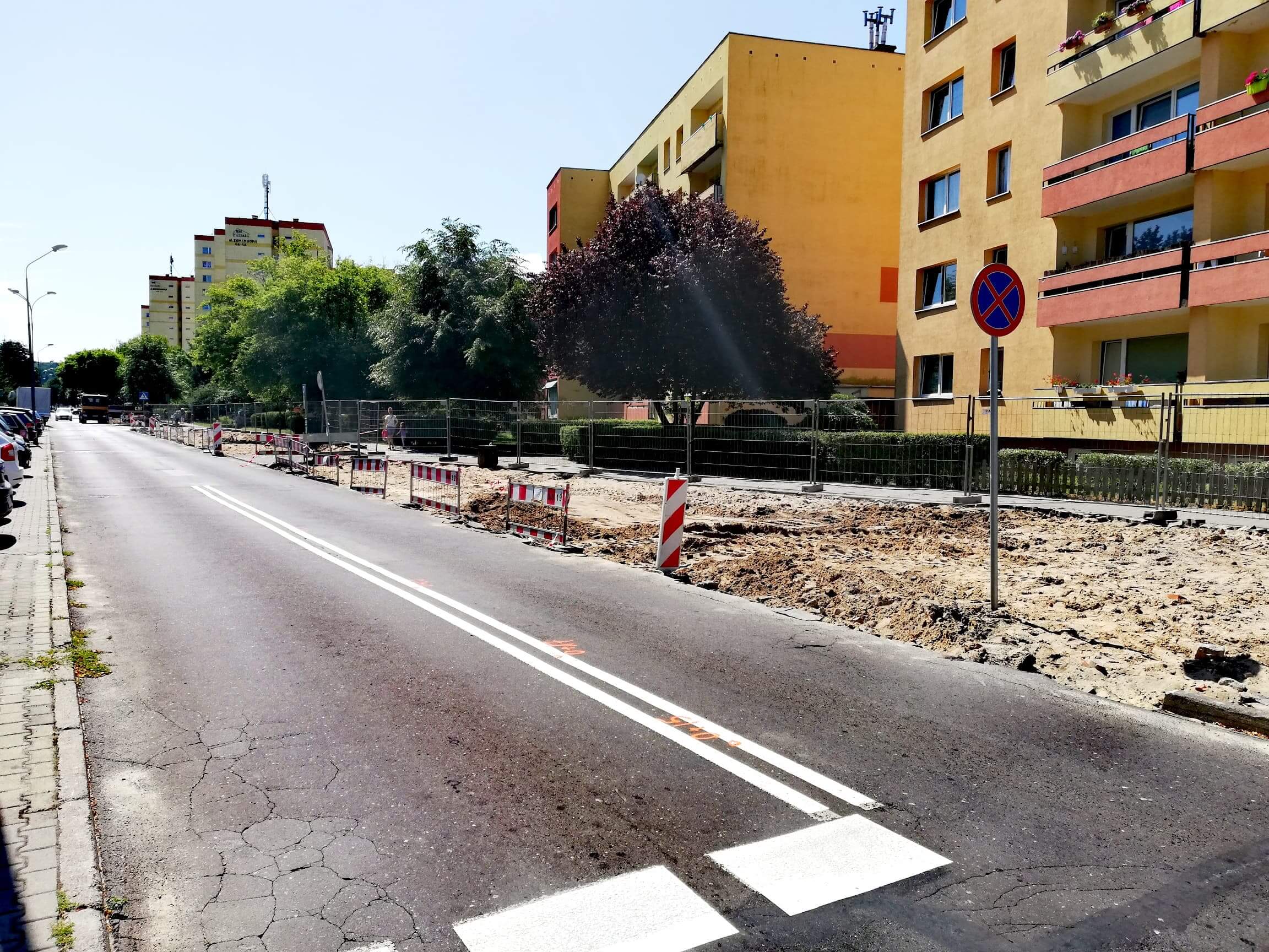 Przebudowa ulicy Zamenhofa w Policach