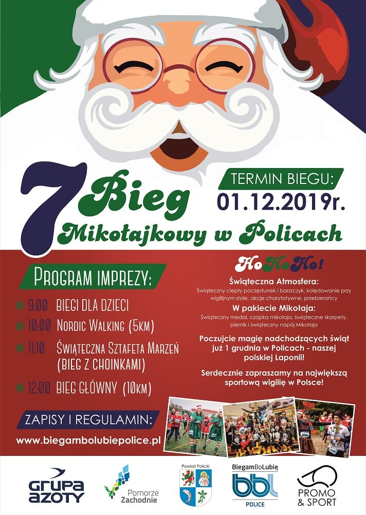 Zapraszamy na VII Bieg Mikołajkowy w Policach