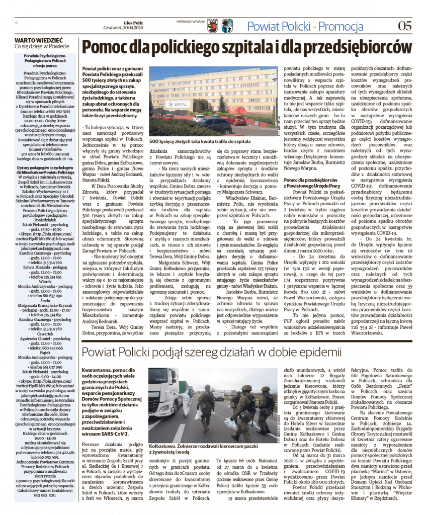 Kwietniowy „Głos Polic” już dostępny