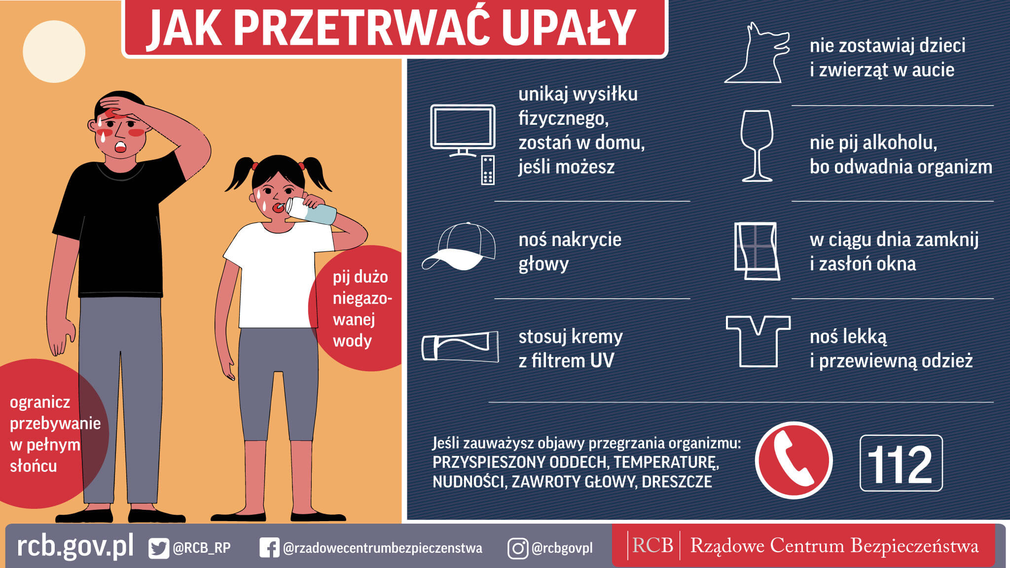 Ostrzeżenie przed upałami - jak je przetrwać?