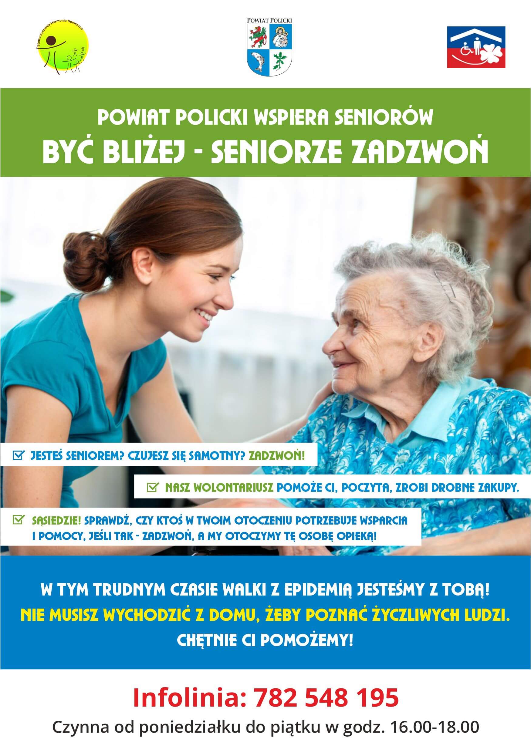 Spot promujący projekt "Być bliżej - Seniorze zadzwoń"