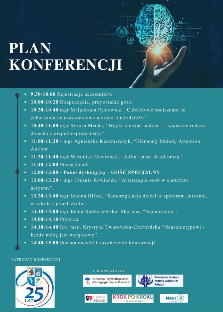 Zapraszamy na II Policką Konferencję zorganizowaną z okazji Światowego Dnia Autyzmu „Neuronietypowi – Każdy mózg jest wyjątkowy”