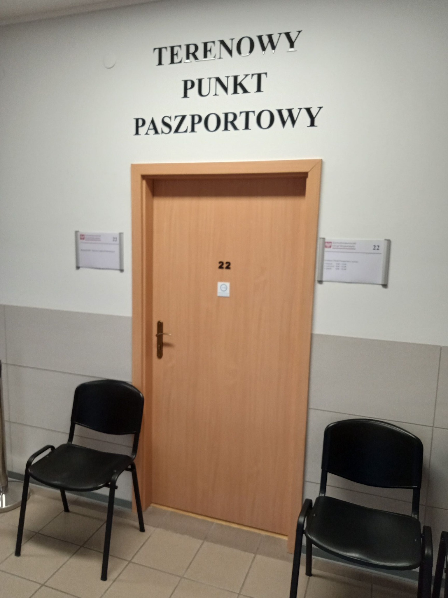 Terenowy Punkt Paszportowy w dniu 12 lutego 2025 r. nieczynny