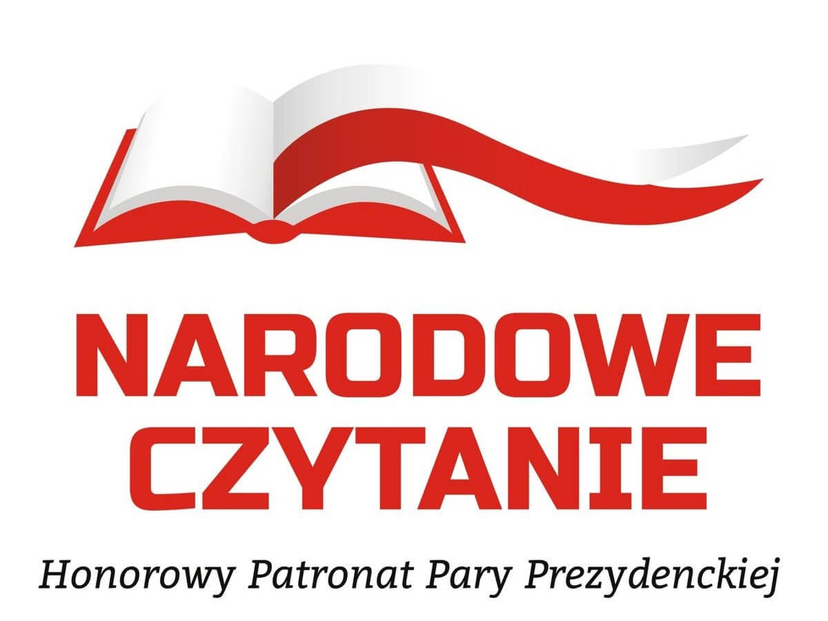 Obraz przedstawia logotyp akcji "Narodowe Czytanie"