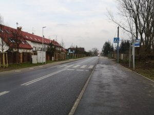 Przebudowany odcinek drogi powiatowej Szczecin-Stobno