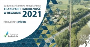 Plakat transport i mobilność w regionie 2021