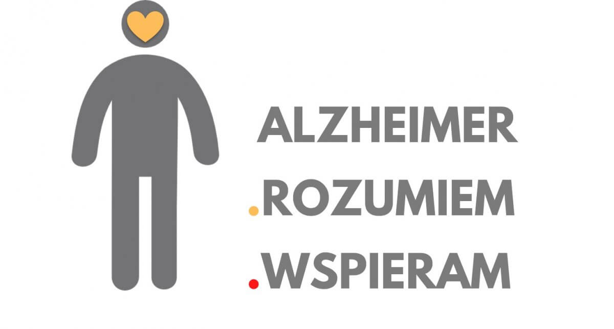 Logo kampanii informacyjnej ALZHEIMER ROZUMIEM WSPIERAM
