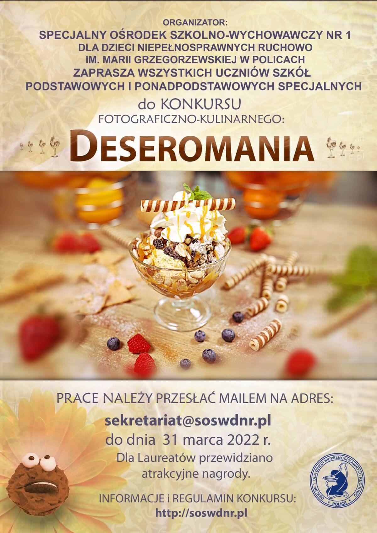 Plakat konkursu fotograficznego "Deseromania"