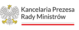Po lewej stronie godło a po prawej napis Kancelaria Prezesa Rady Ministrów