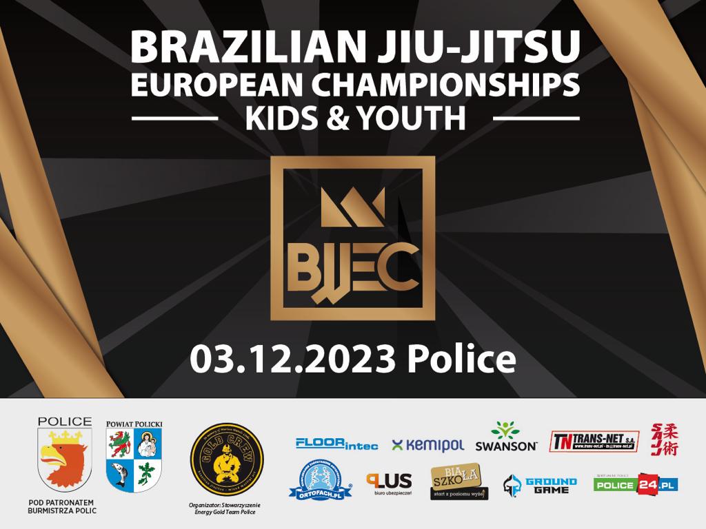 Plakat promujący jiu-jitsu zawody sztuk walki