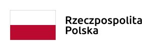 białoczerwona flaga z opisem obok Rzeczpospolita Polska