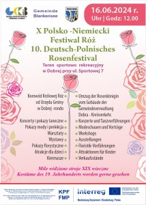 polsko-niemiecki festiwal róż plakat