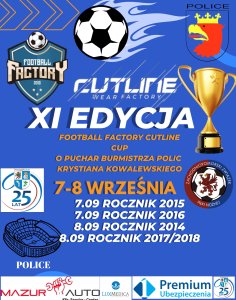 Plakat XI edycji Turnieju Piłkarskiego Football Factory Cup