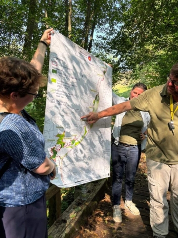 Mapa Obszarów chronionych Doliny Dolnej Odry w Schwedt/Oder u naszych sąsiadów po niemieckiej stronie