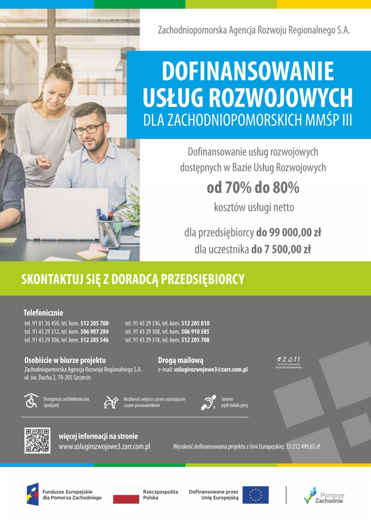 Plakat usług rozwojowych