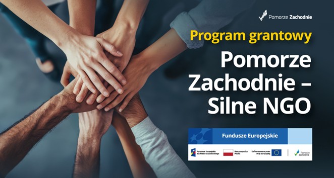 Plakat „Pomorze Zachodnie – Silne NGO” – szansa na rozwój dla organizacji społecznych regionu