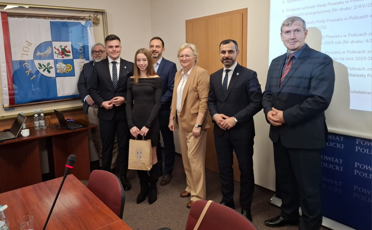 Uhonorowano Młodzieżowego Lidera Powiatu Polickiego