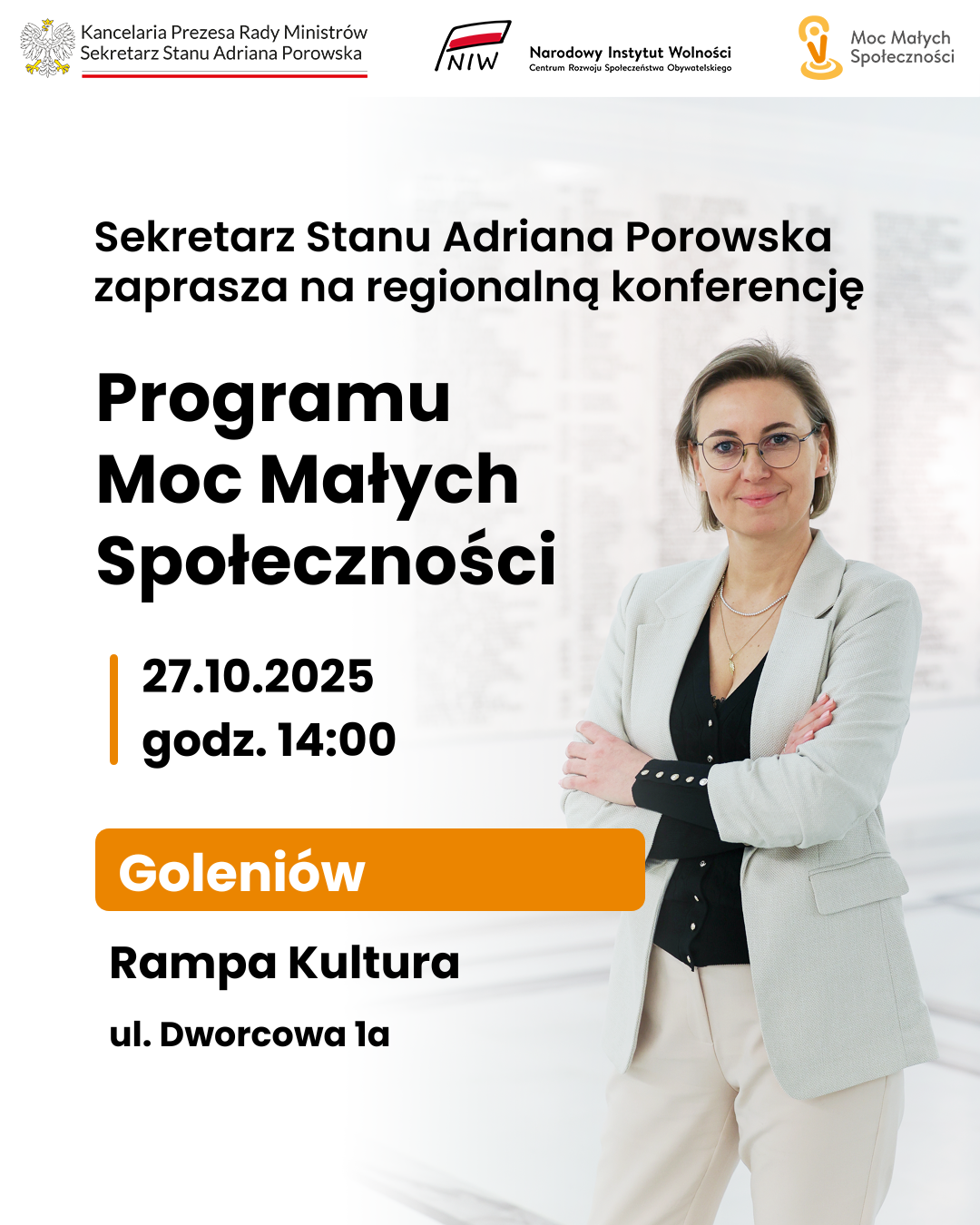 Konferencja „Moc Małych Społeczności” już 27 października w Goleniowie