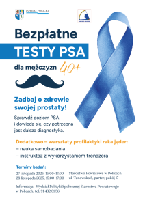 Plakat testy PSA